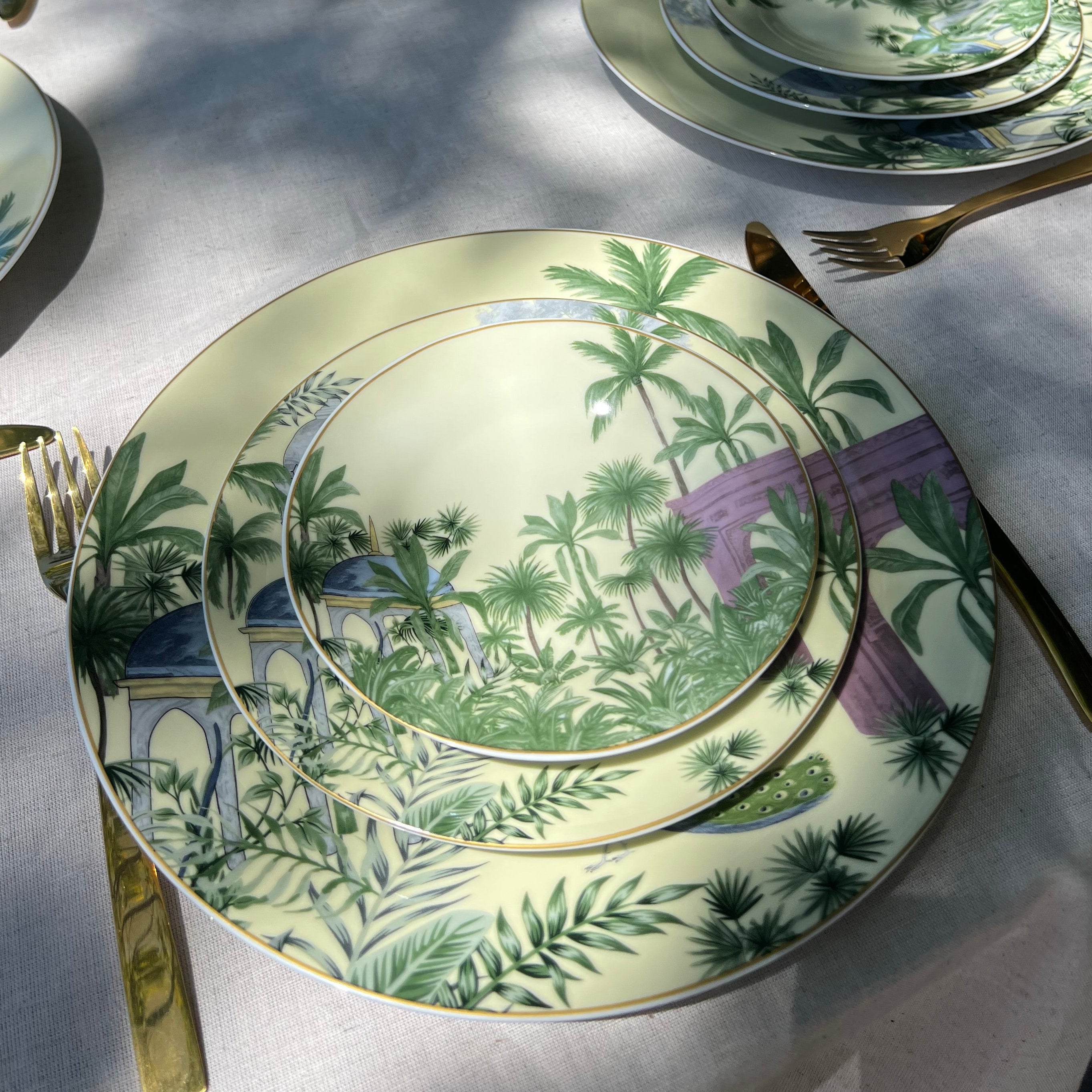 Service 18 Pièces – Collection Émeraude Royale
