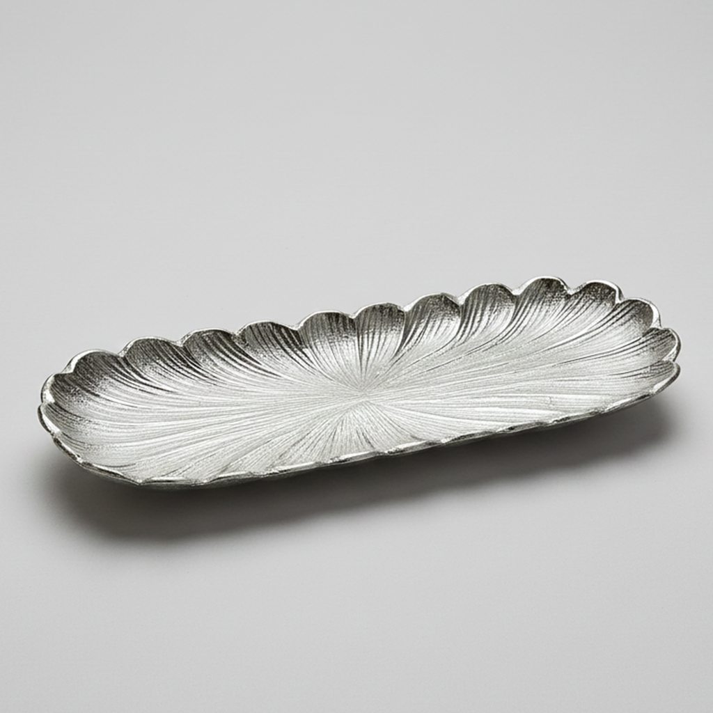 Plat Ovale Décoratif Feuille