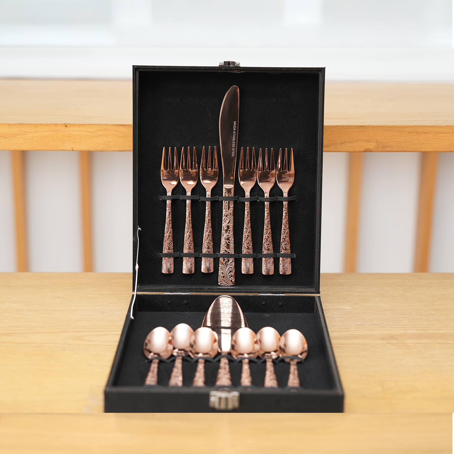 Ménagère À Gâteau 14 Pièces – Santamarta Bronze
