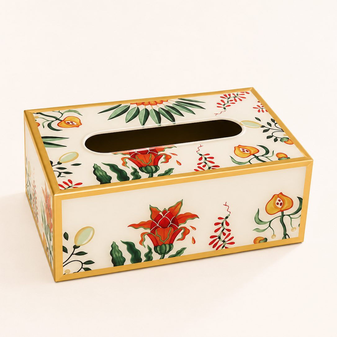 Boite mouchoirs - Fleur lotus