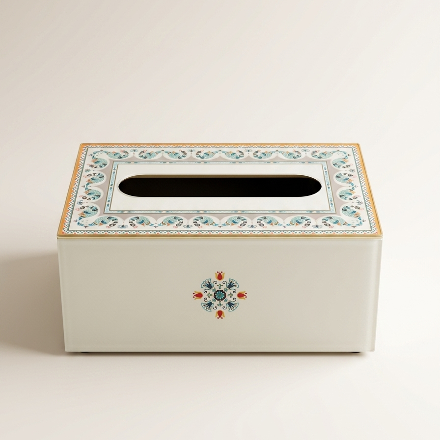 Boite mouchoirs - Floral Andalous
