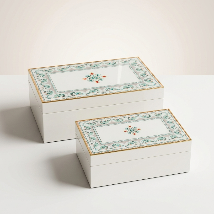 Boite a bijoux - Floral andalous