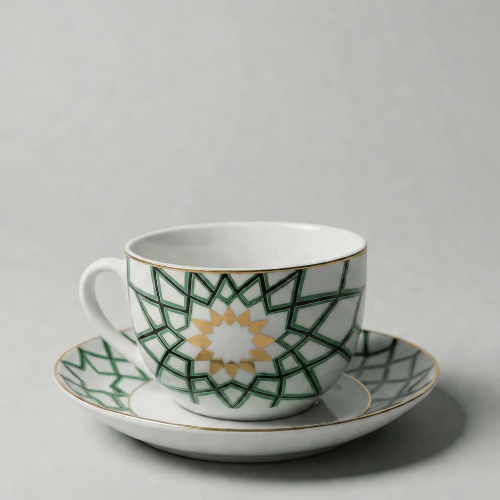6 Tasses Et 6 Sous-Tasses À Café Au Lait