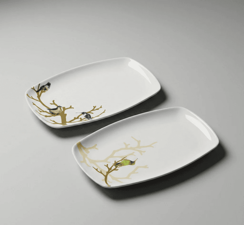 Ens 2 Plats Rect Oiseau