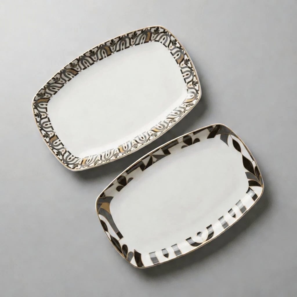 Ensemble De 2 Plats Ovales – Arabesque