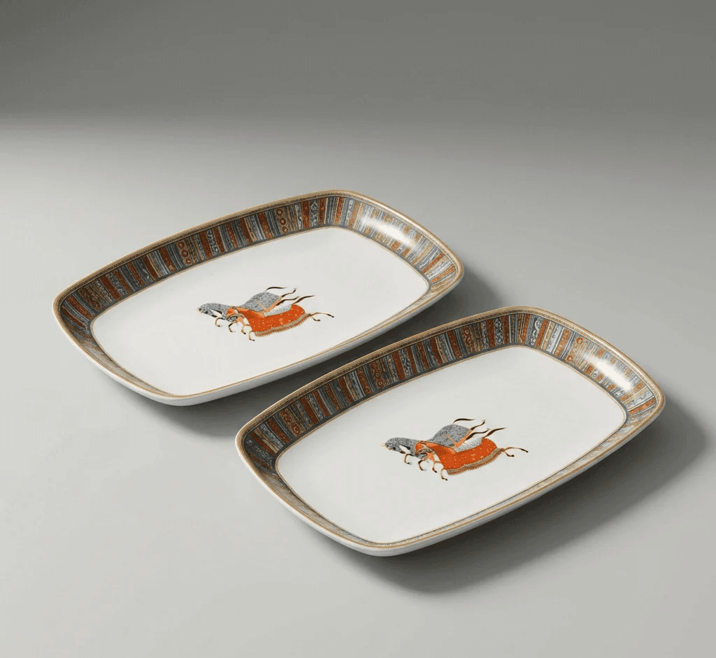 Ensemble De 2 Plats Rectangulaires – Tribal