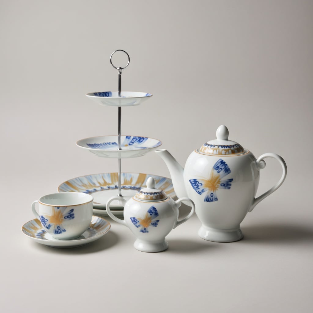 Service 23 Pièces – Blue Butterfly