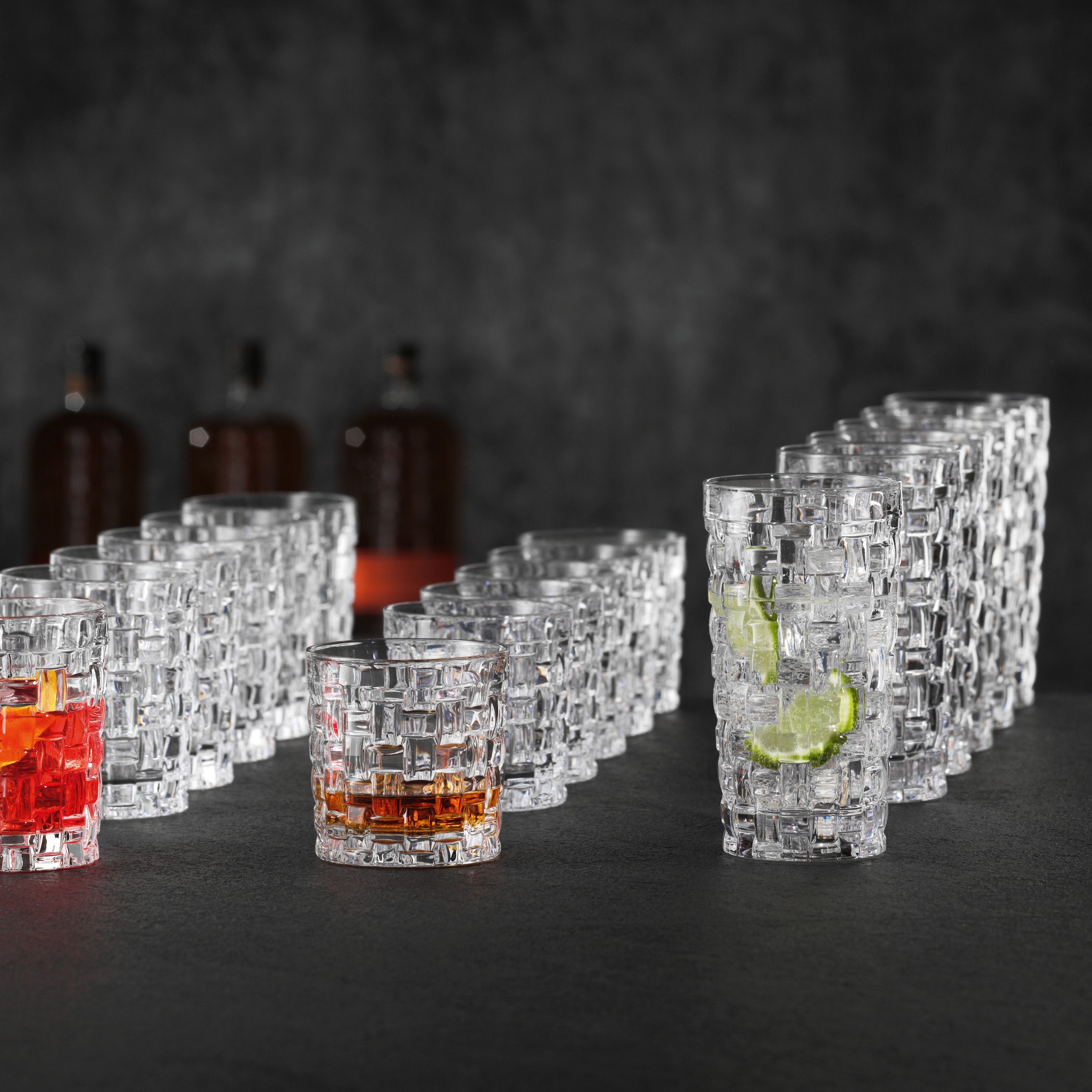 Ensemble 18 Verres en cristal BOSSA NOVA