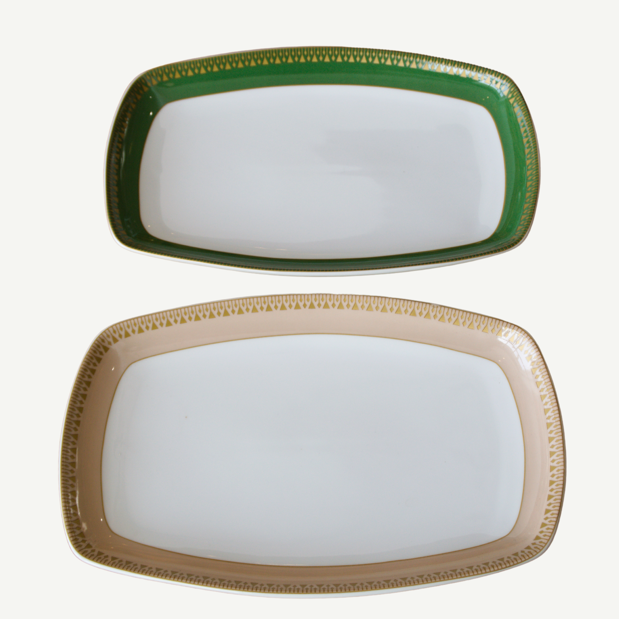 Ensemble 2 Plats Rectangulaires