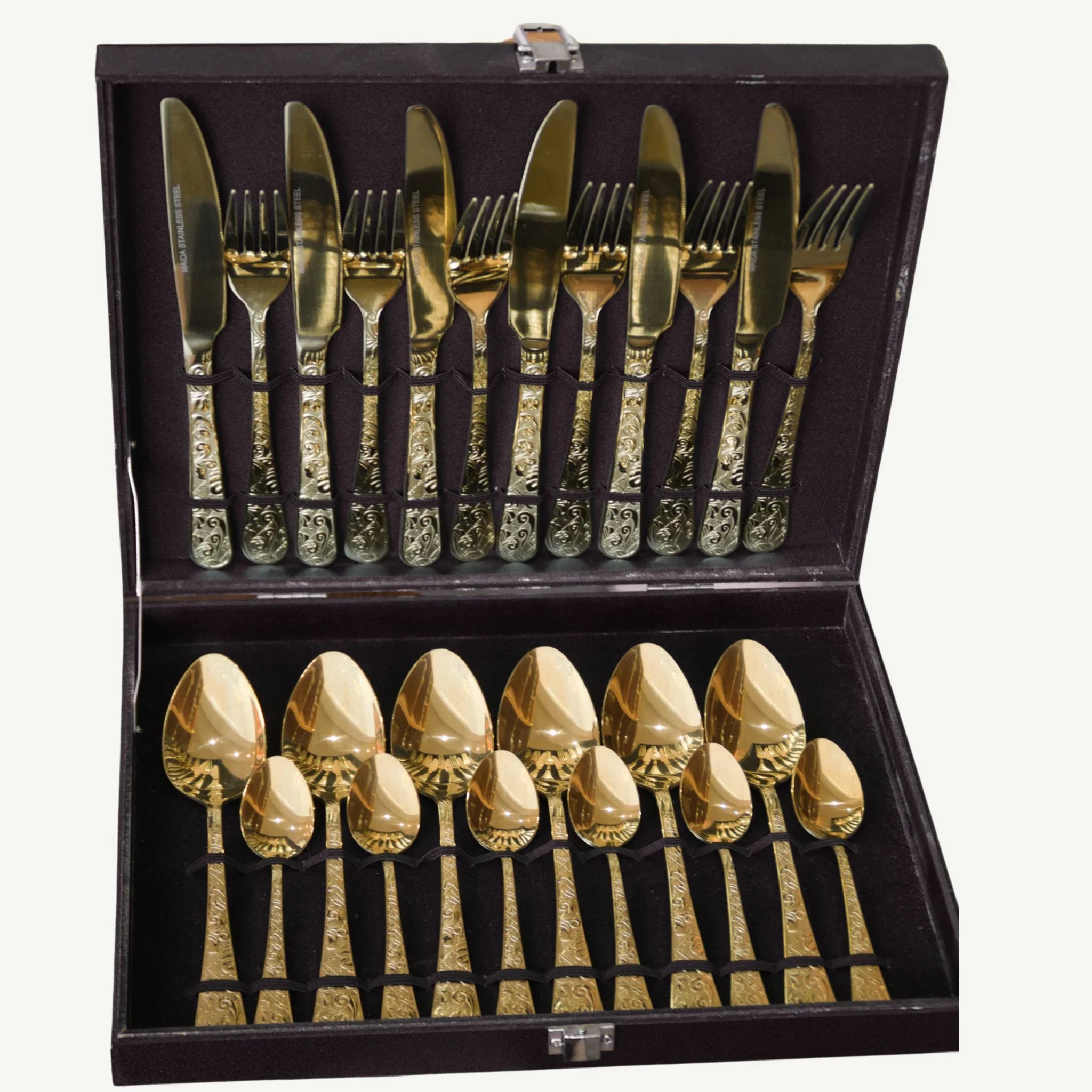 Ménagère 24 Pièces New Namish Gold Pour 6 Personnes
