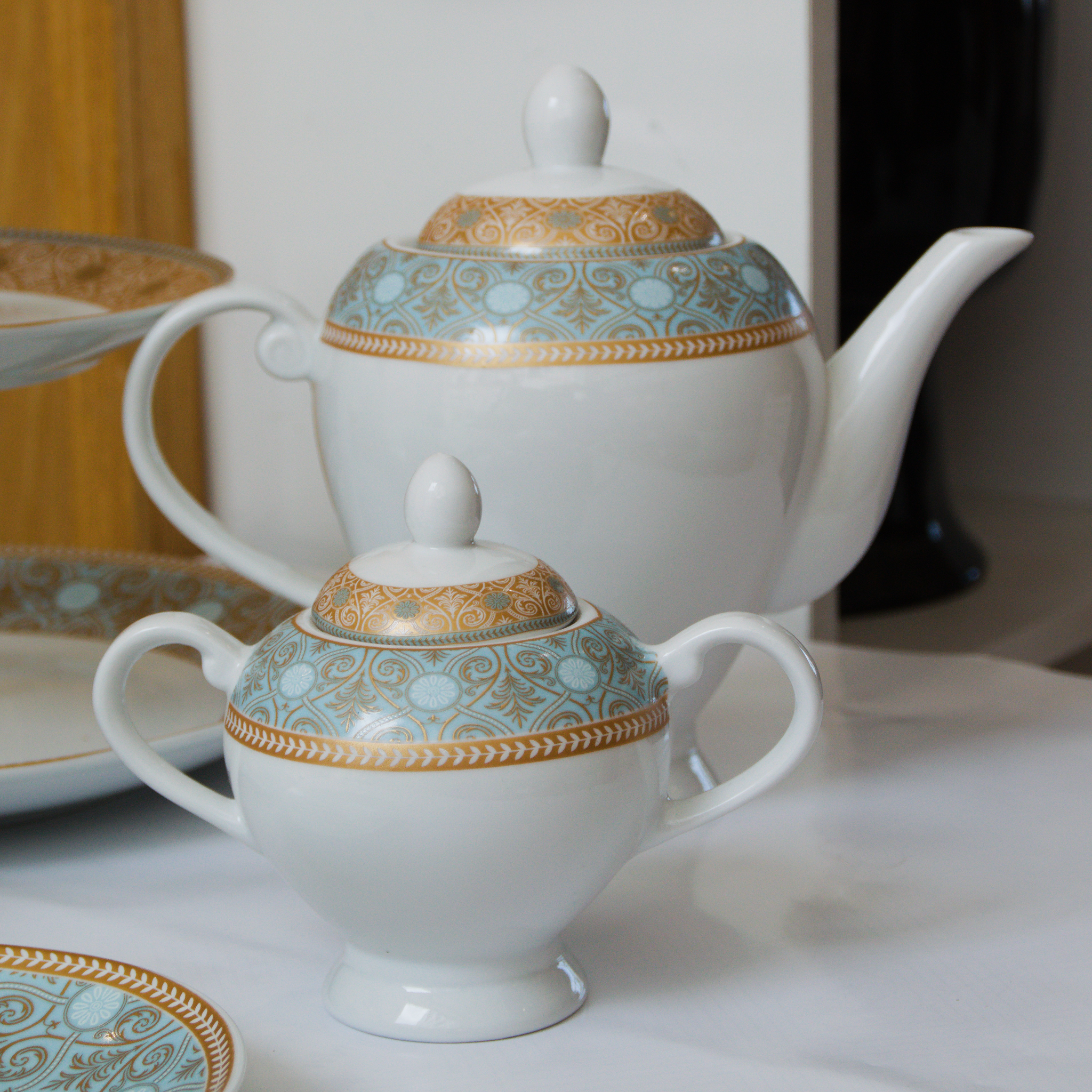 Ensemble Complet 23 Pièces Boheme Turquoise