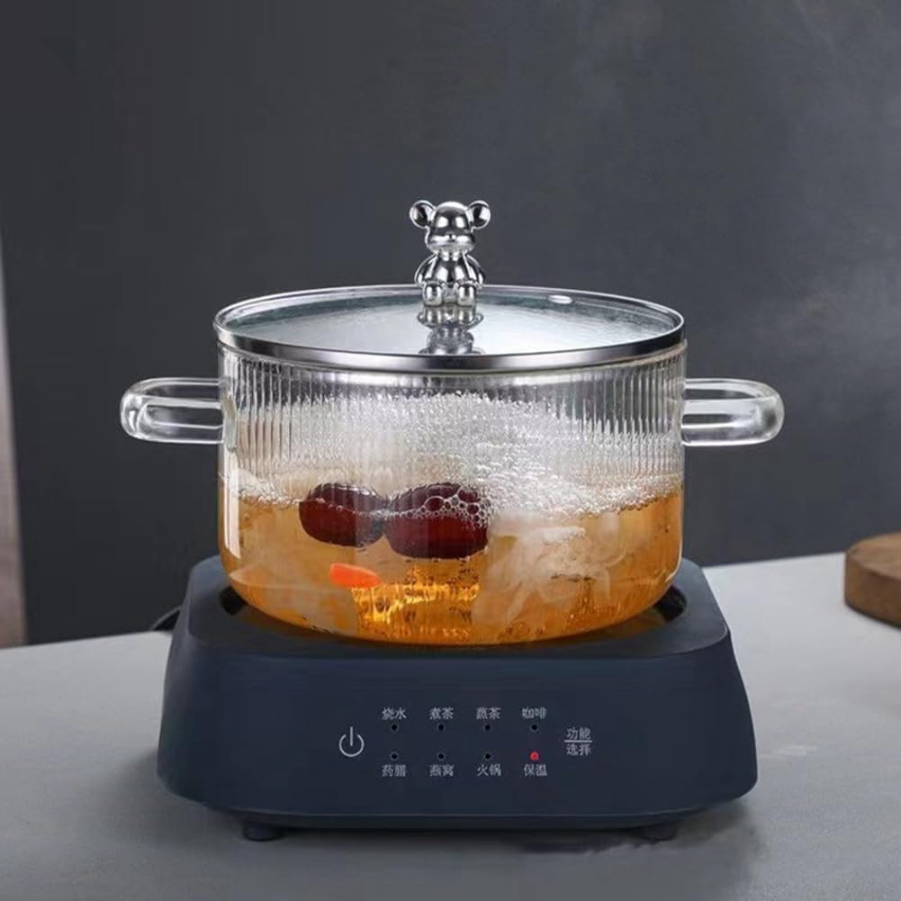Duo de Marmites Design en Verre Haute Résistance – Pack de 2