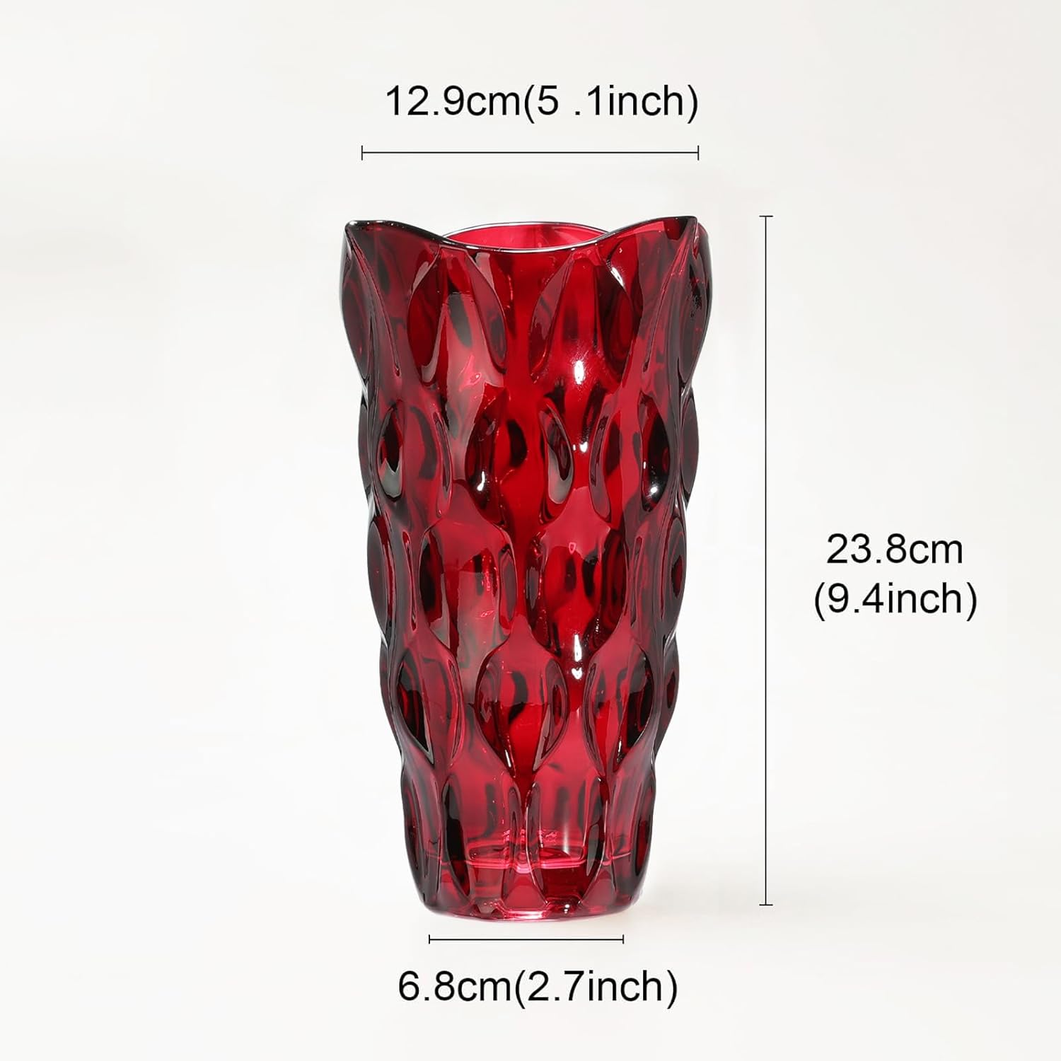 Vase Drops Rouge