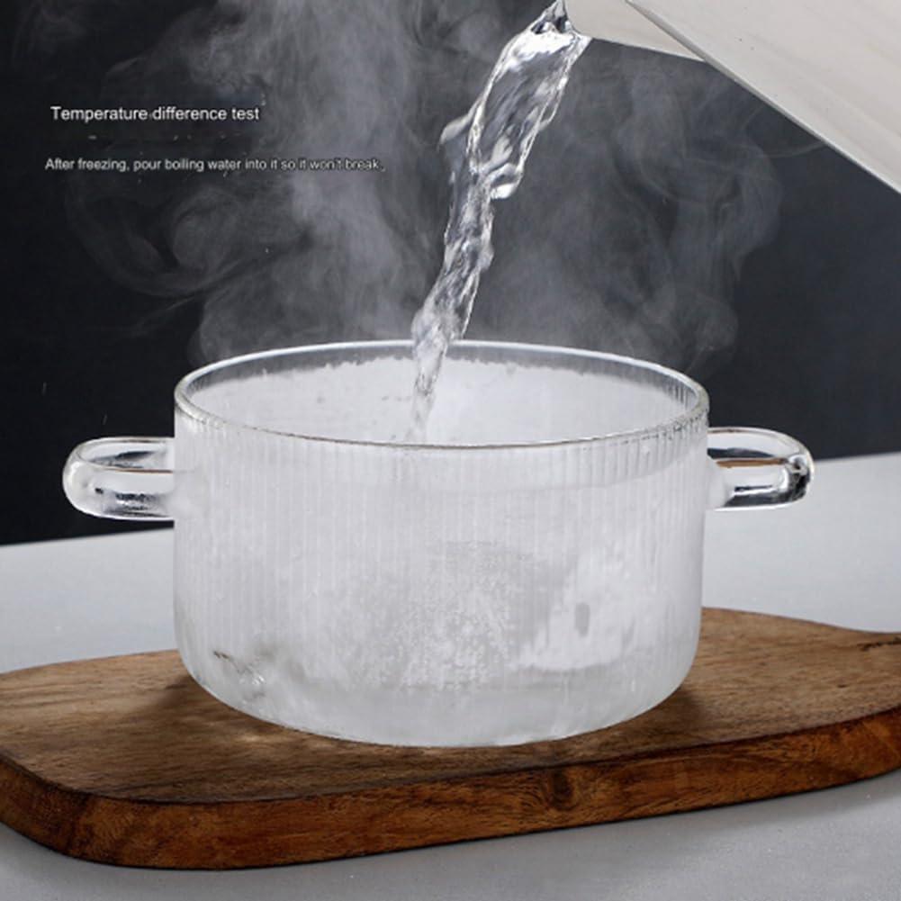 Duo de Marmites Design en Verre Haute Résistance – Pack de 2