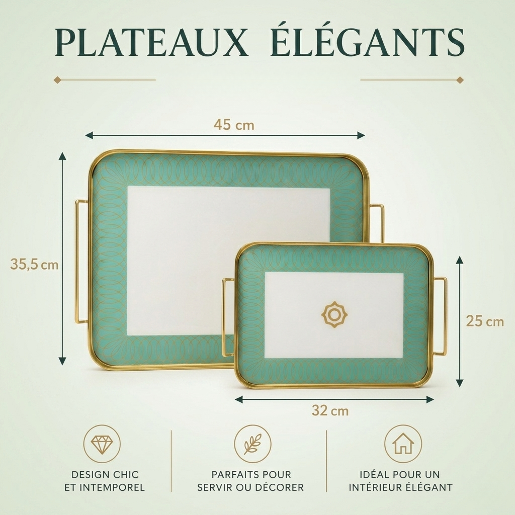Plateau Rectangle - Jad Marocain
