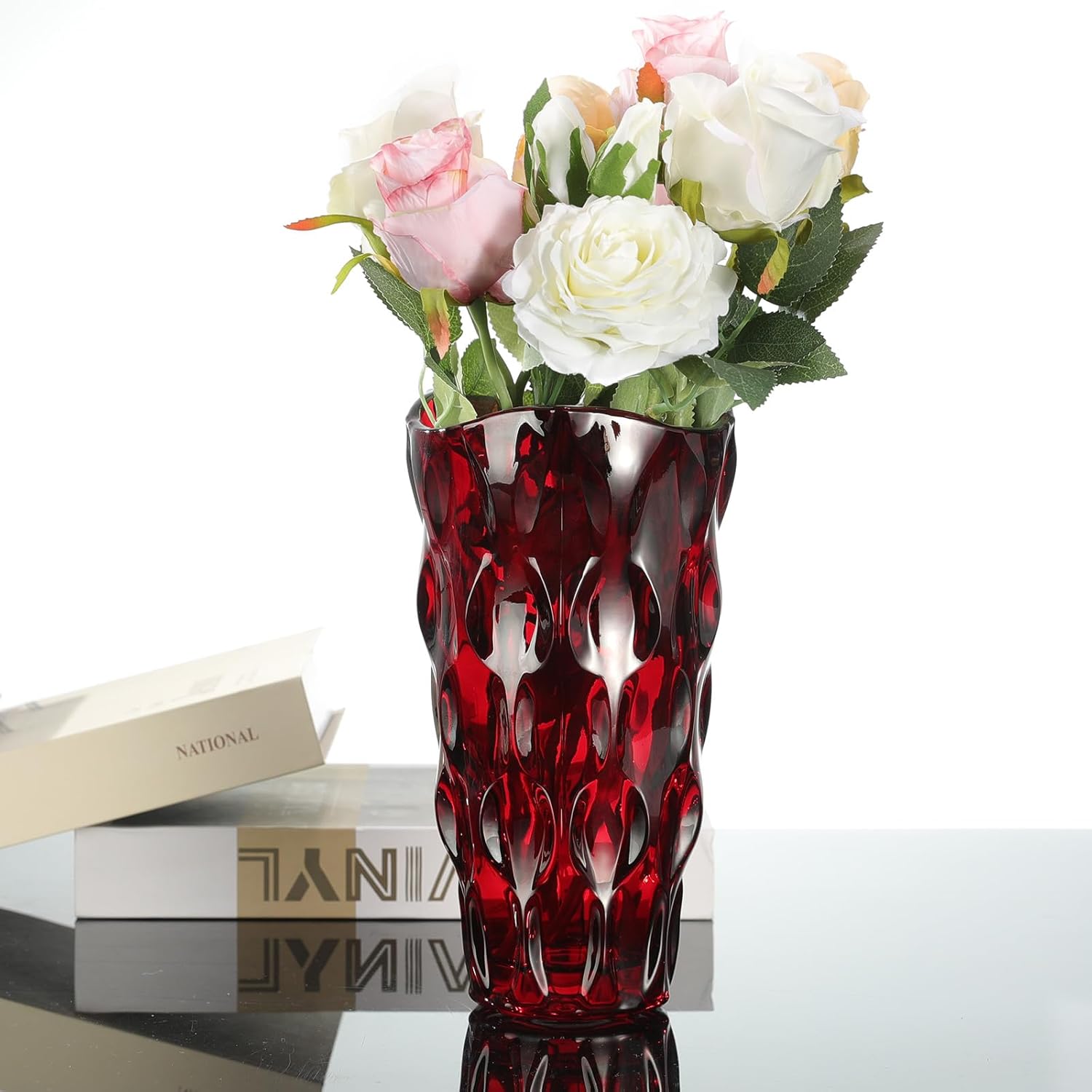 Vase Drops Rouge