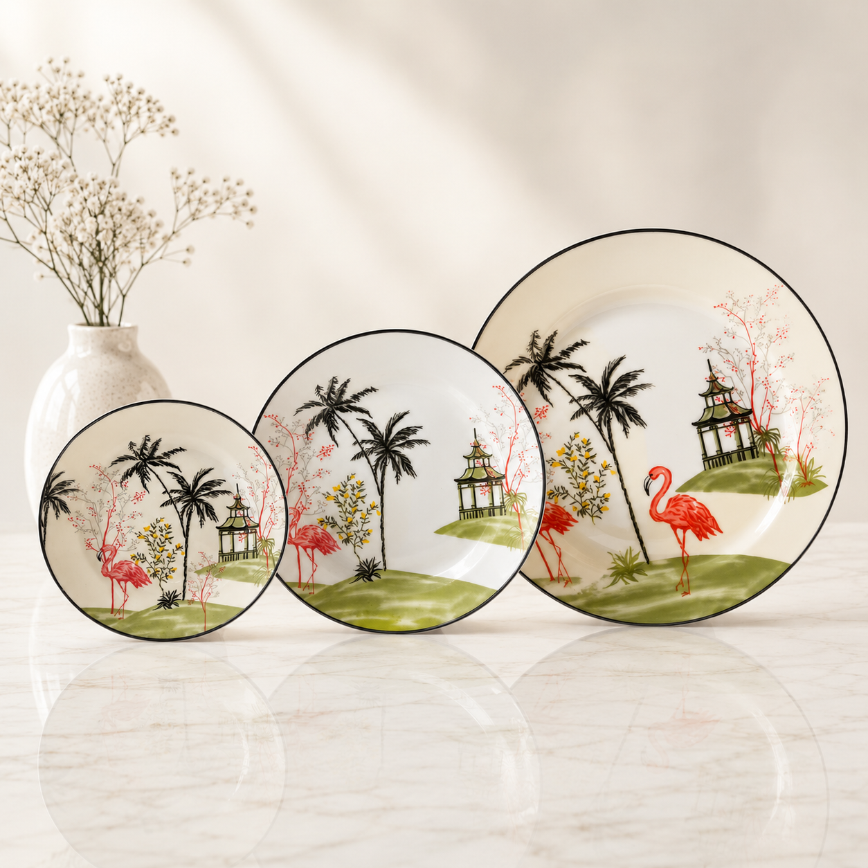 Service 18 Pièces – Collection Flamingo