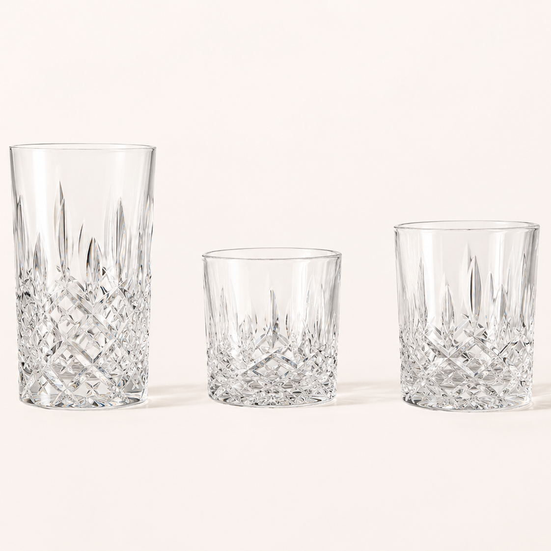 Ensemble 18 Verres en cristal NOBLESSE