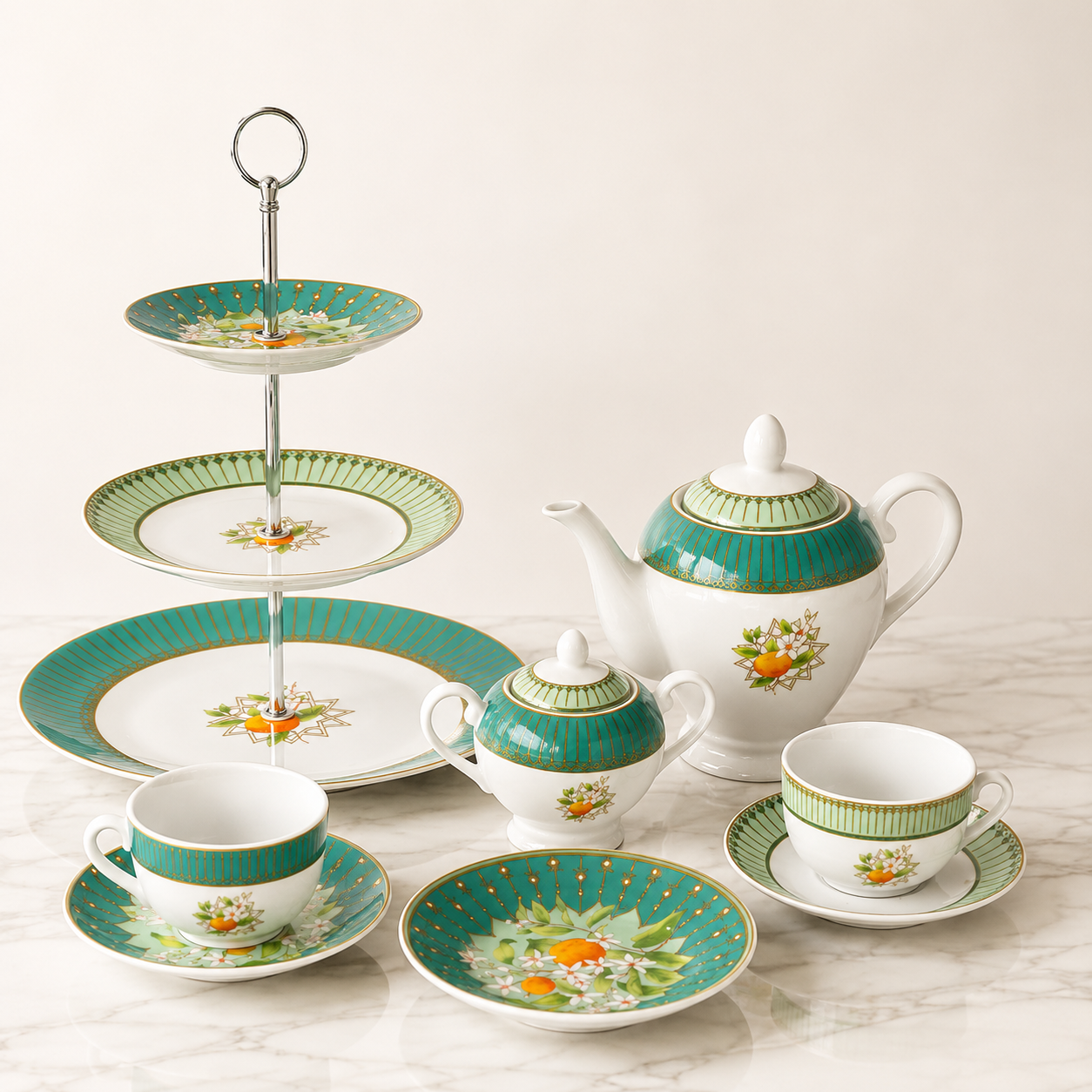 Service 23 Pièces – Collection Fleur d'oranger