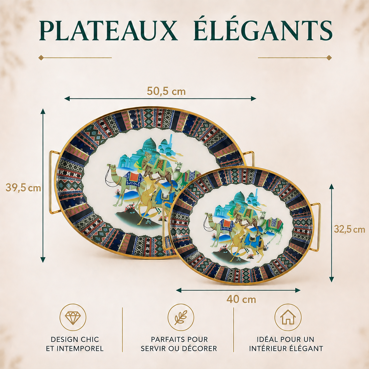 Plateau ovale- Chameau