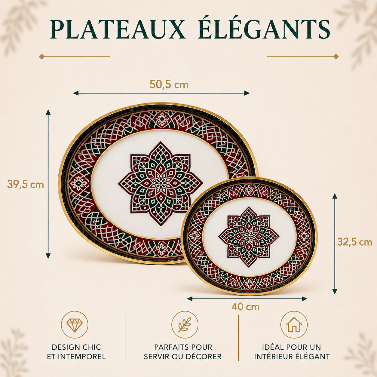 Plateau ovale - Marocain