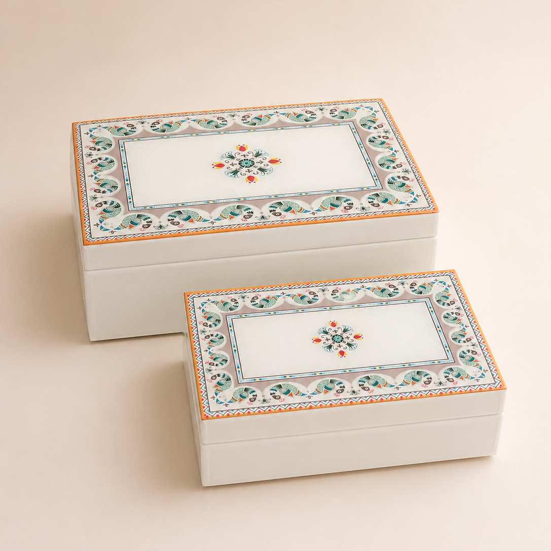 Boite a bijoux - Floral andalous