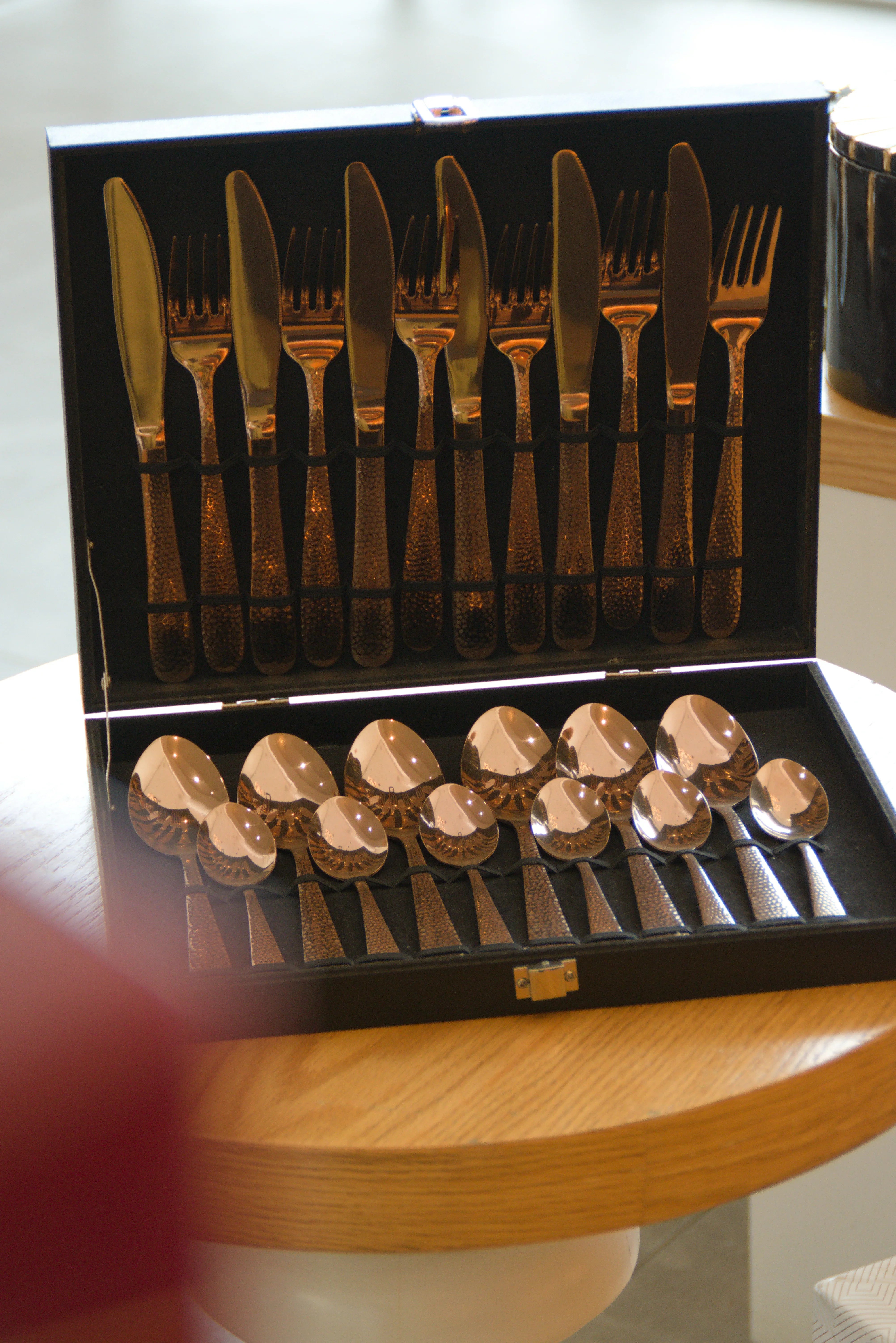 Ménagère 24 Pièces Dune Rose Gold Pour 6 Personnes