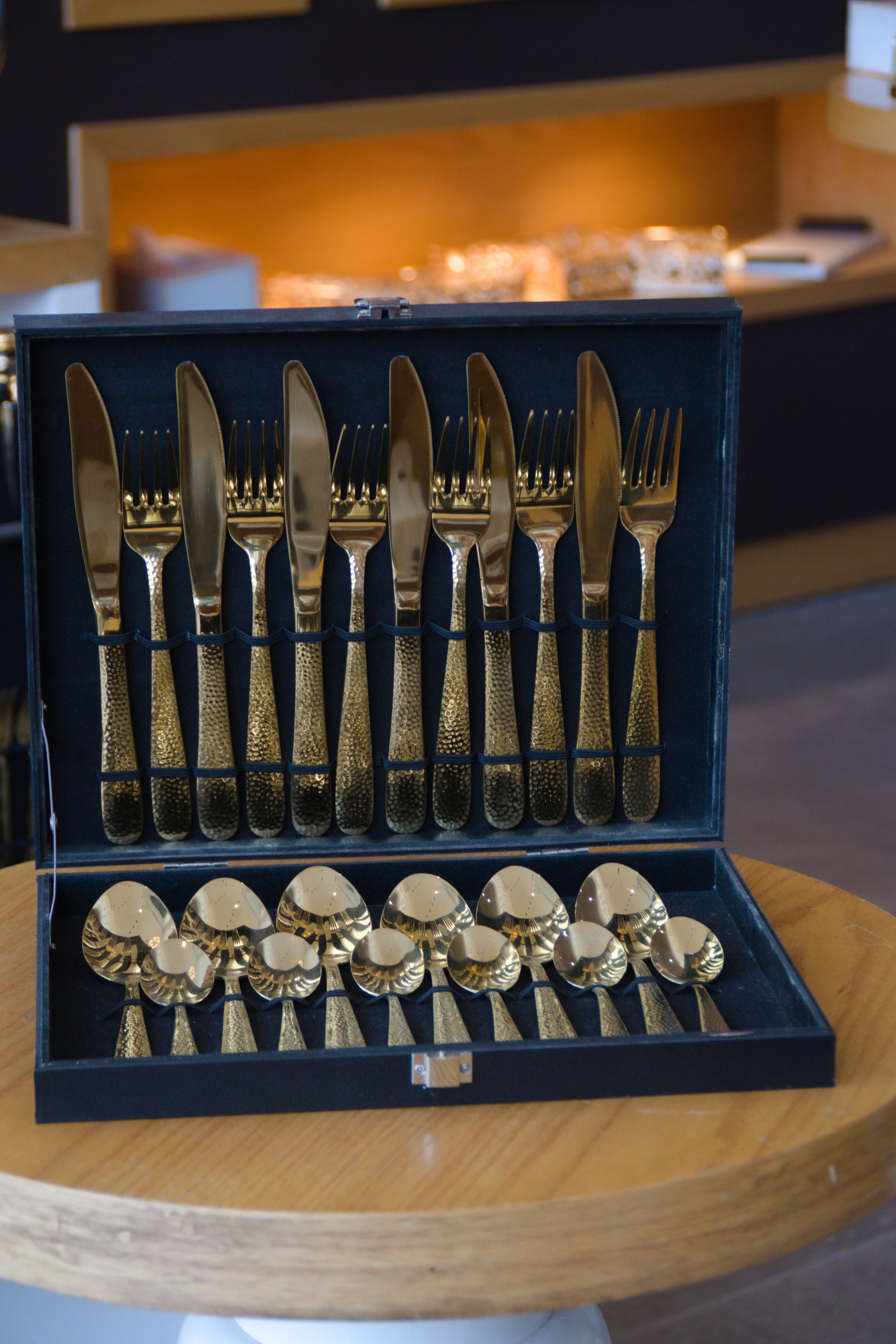 Ménagère 24 Pièces Dune Gold Pour 6 Personnes