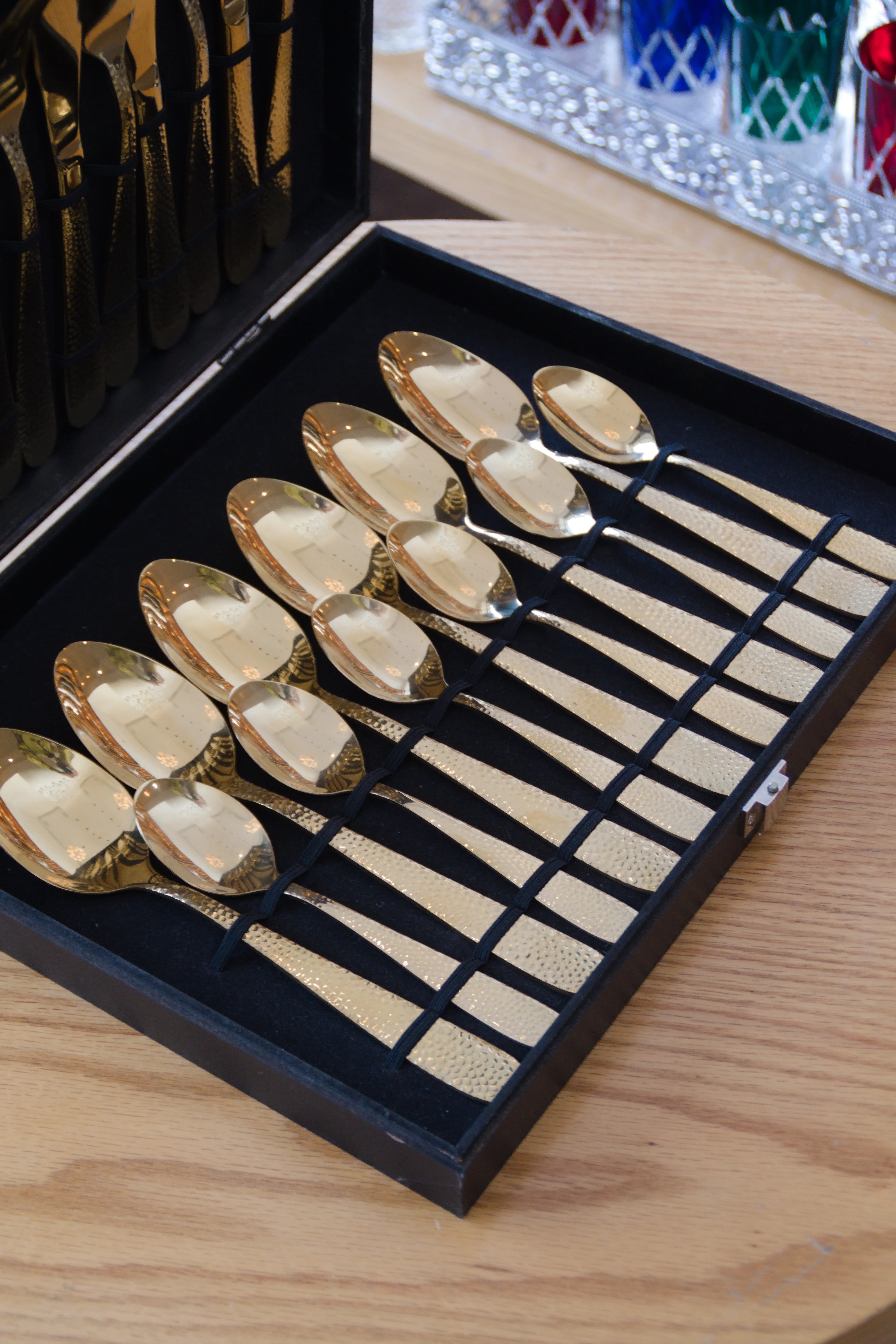 Ménagère 24 Pièces Dune Gold Pour 6 Personnes