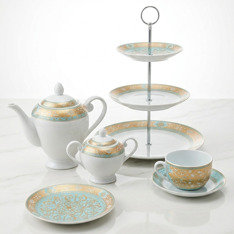 Service 23 Pièces - Collection Celeste doré
