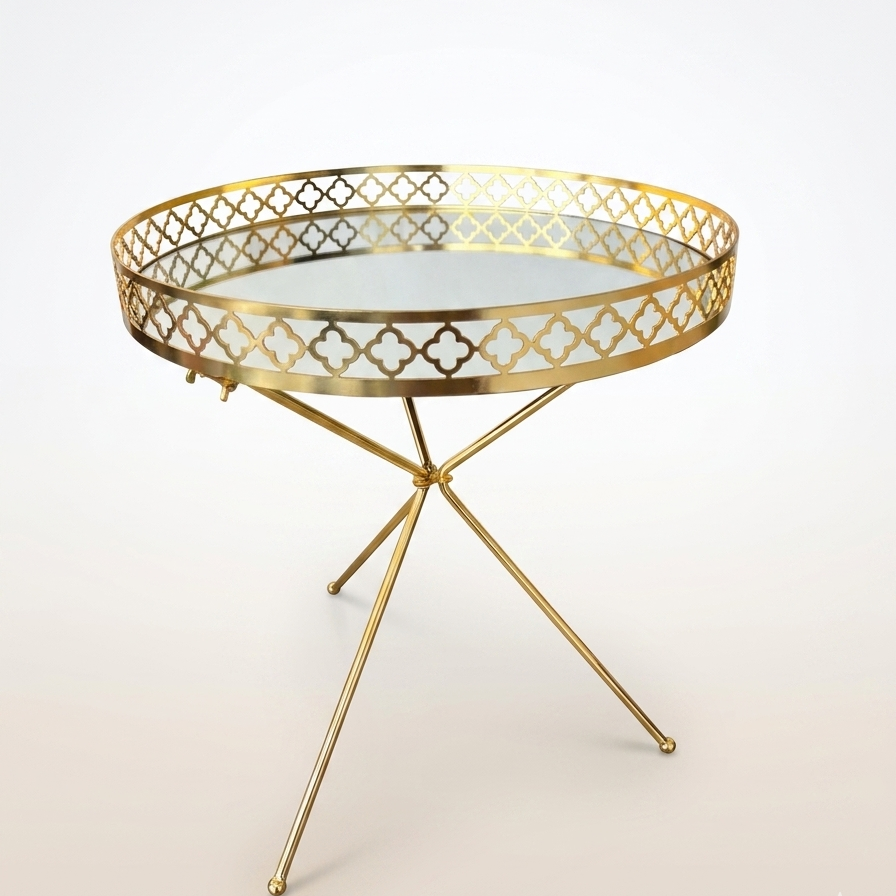 Table doré Trèfle