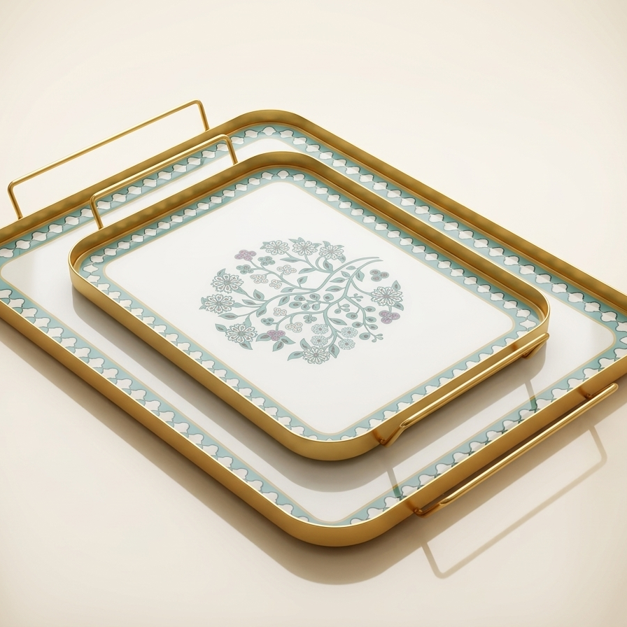 Plateau Rectangle - Collection Printemps