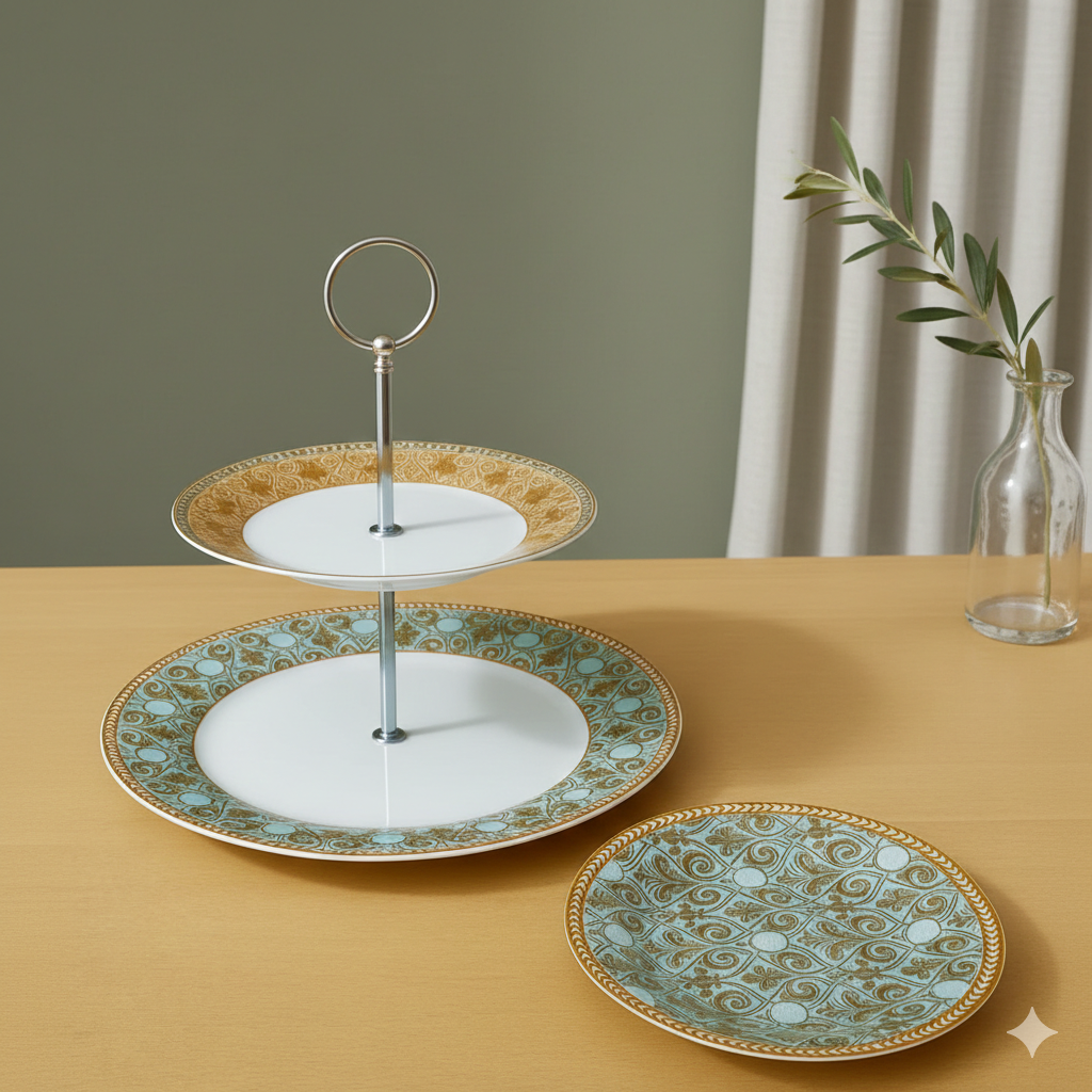 Set À Gâteaux - Bohème Turquoise