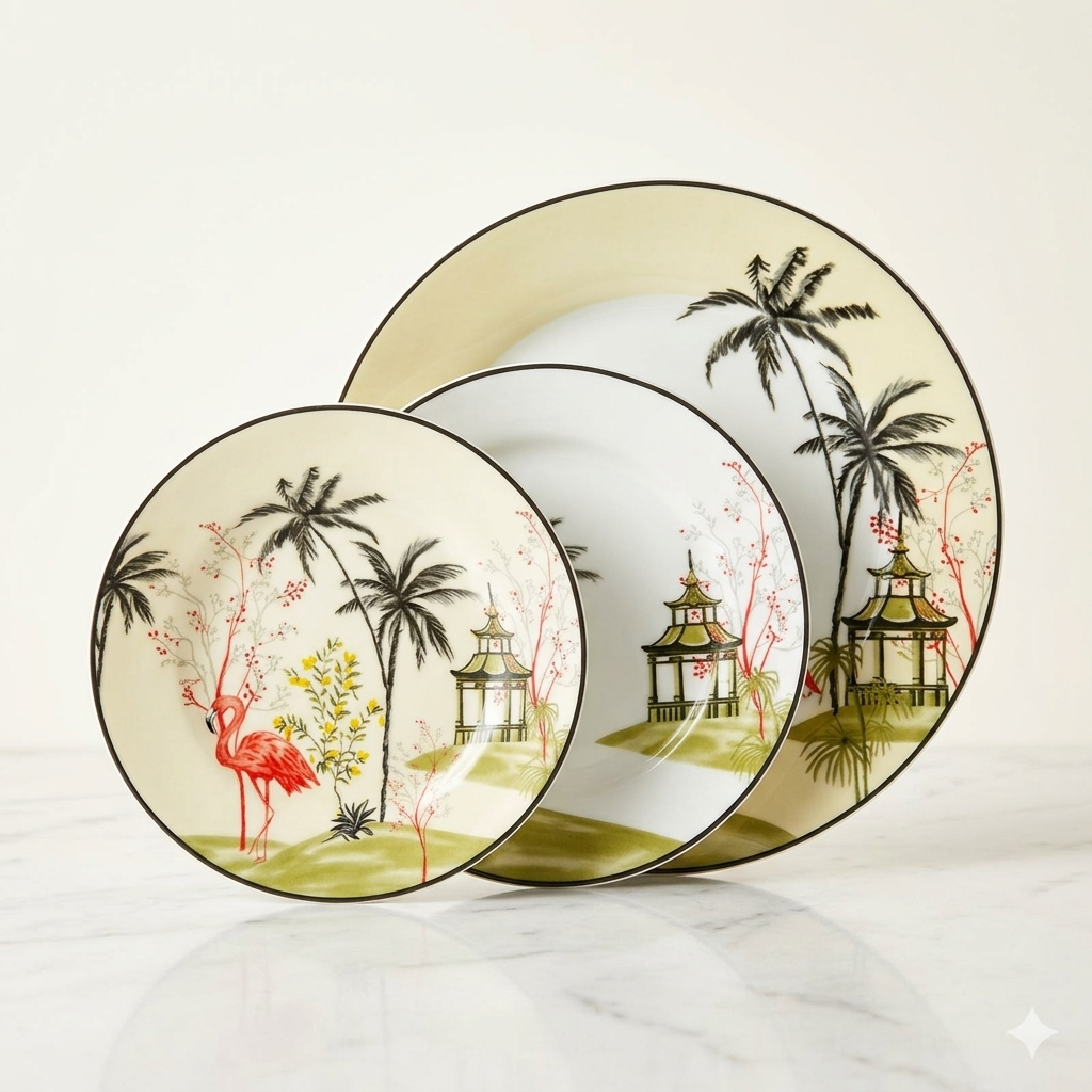Service 18 Pièces – Collection Flamingo