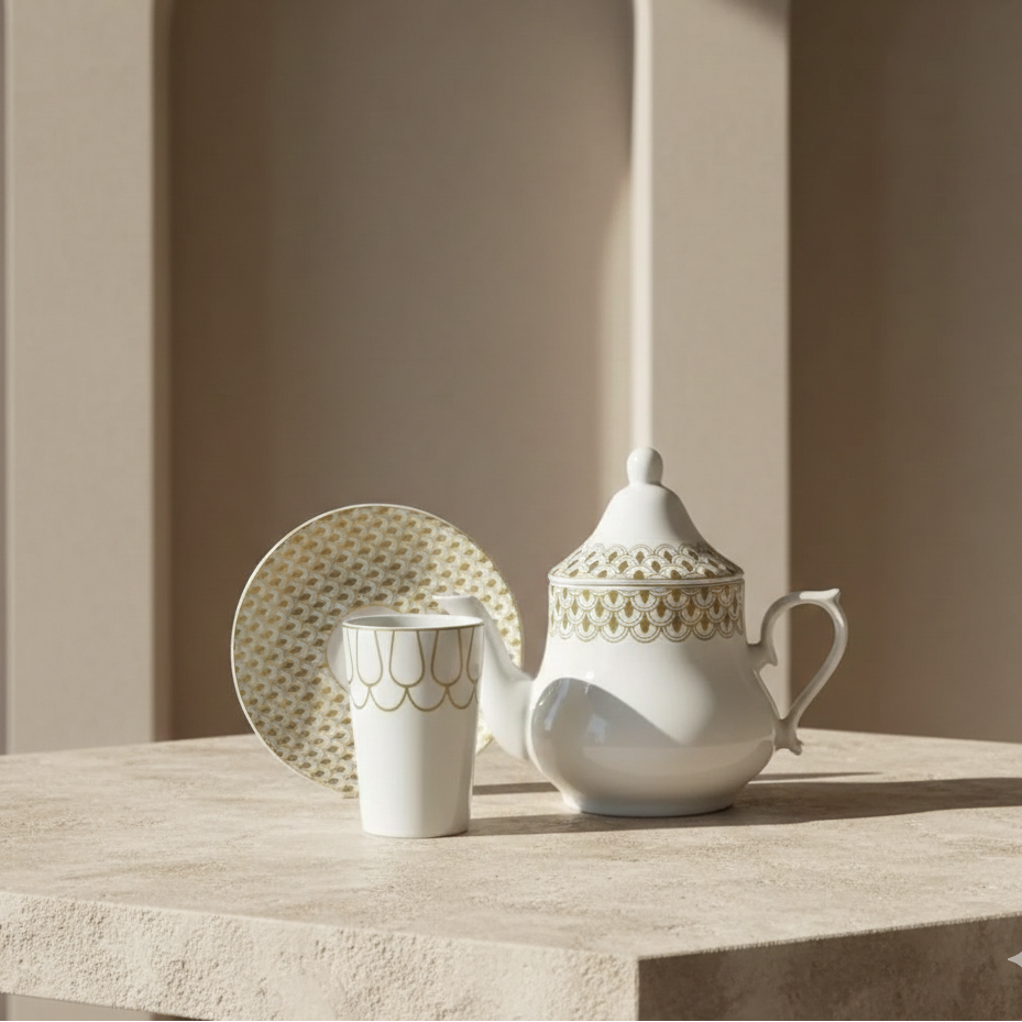 Ensemble Petit Déjeuner 13 Pièces – Golden Deco