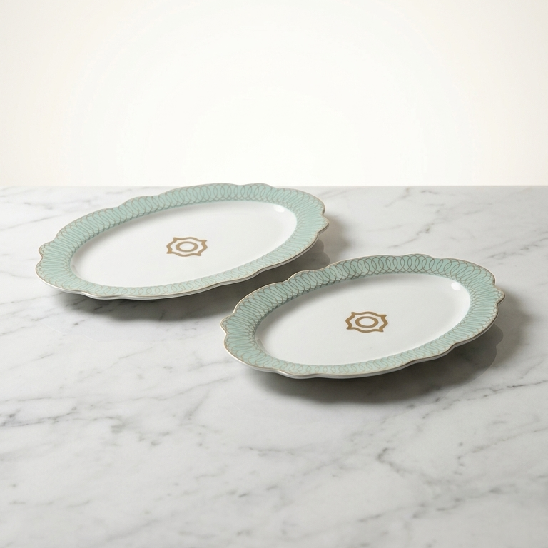 Ensemble De 2 Plats Ovales – Jad Marocain
