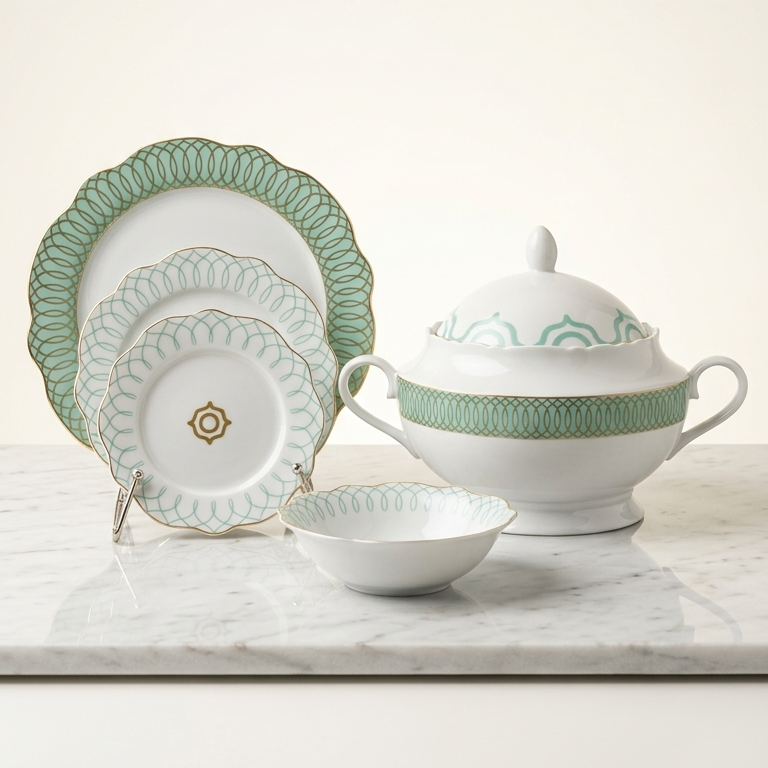 Service De Table 49 Pcs - Collection Jad Marocain