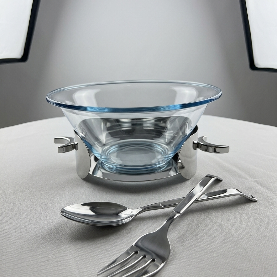 Saladier en Inox   "Clair de Lune"