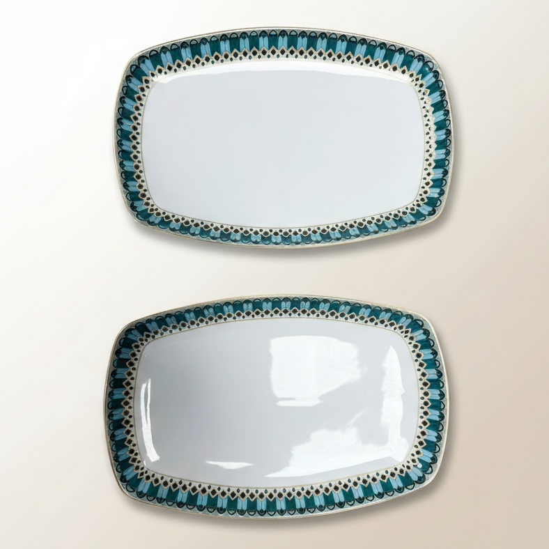 Ensemble 2 Plats Rectangulaires  – Collection Zellij