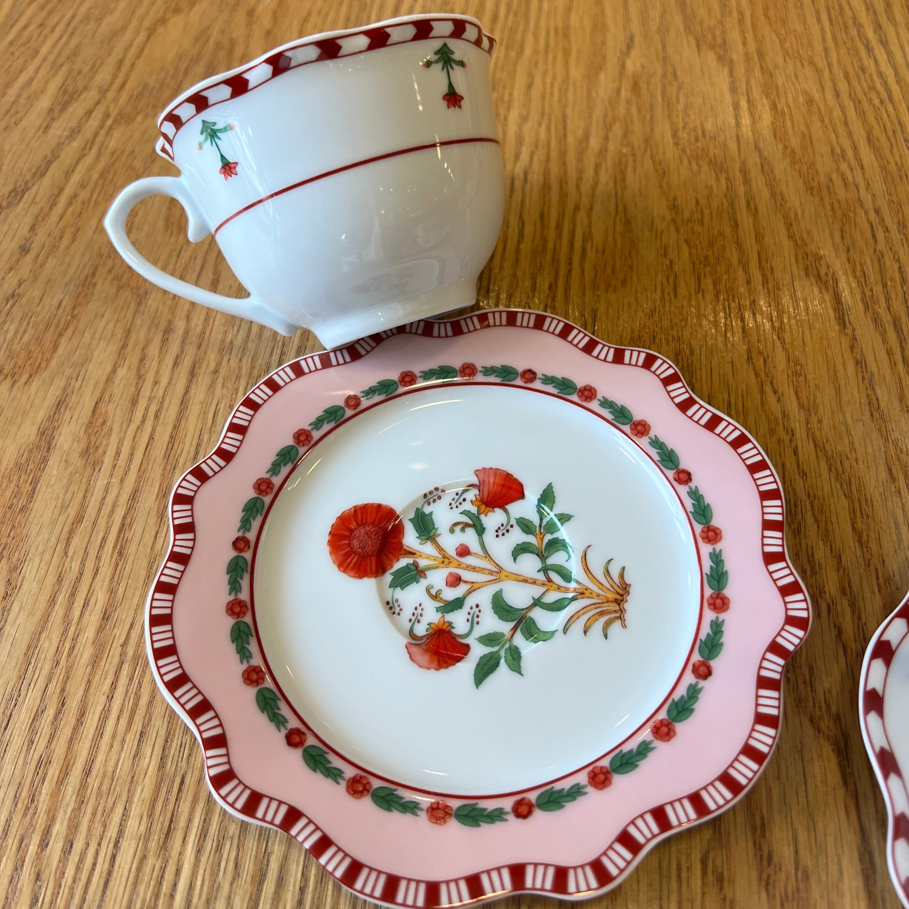 6 Tasses Et 6 Sous-Tasses À Café Au Lait – Collection Romance