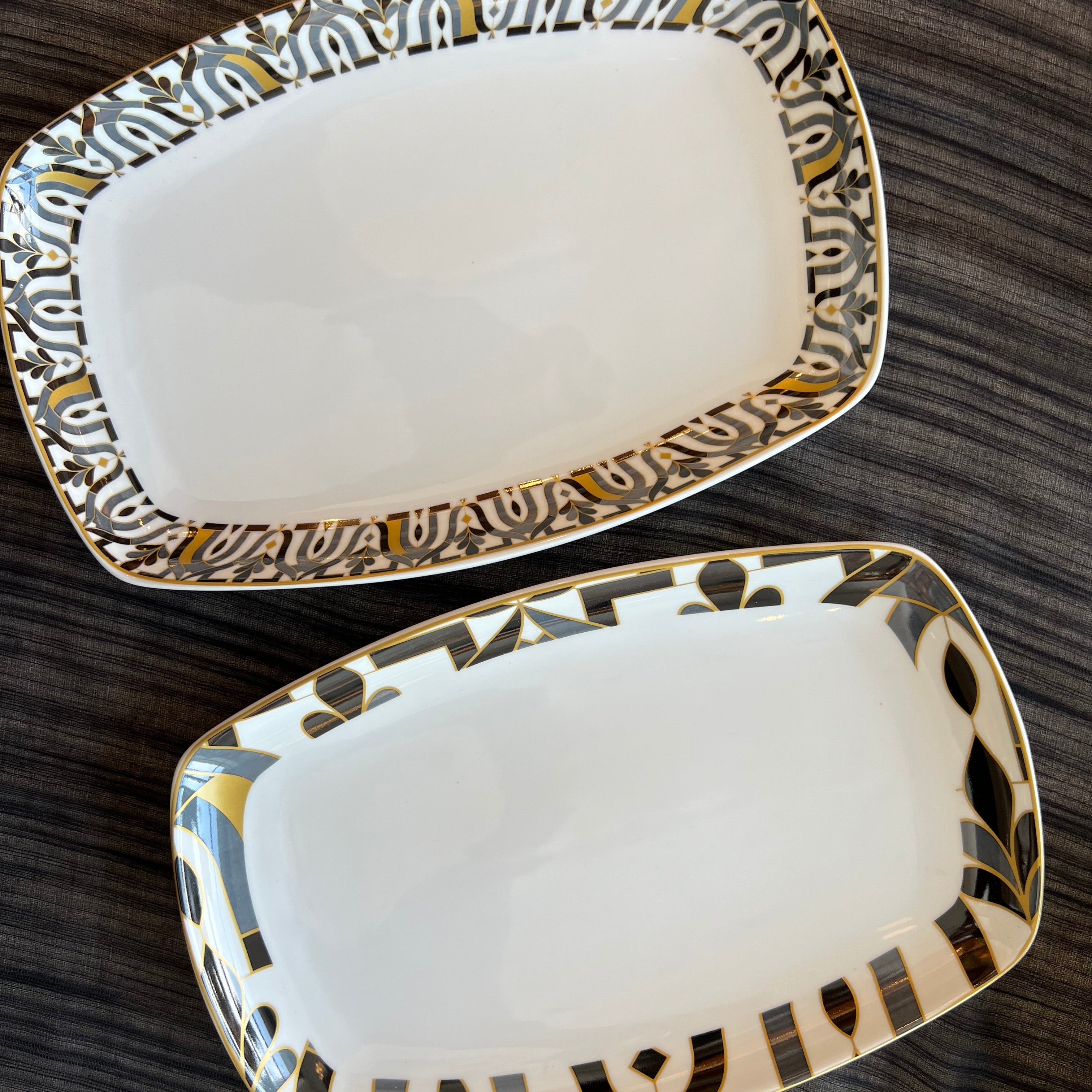 Ensemble De 2 Plats Ovales – Arabesque