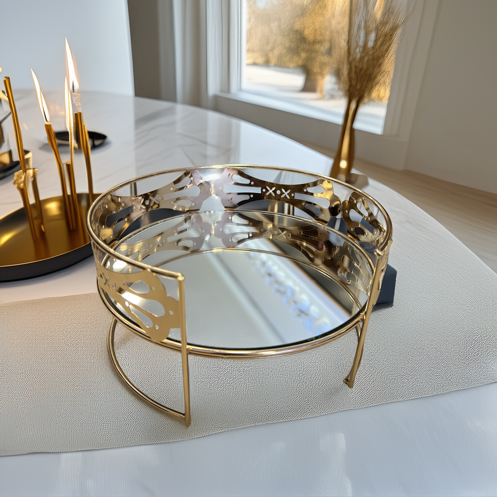 Presentoire Rond Clark Or