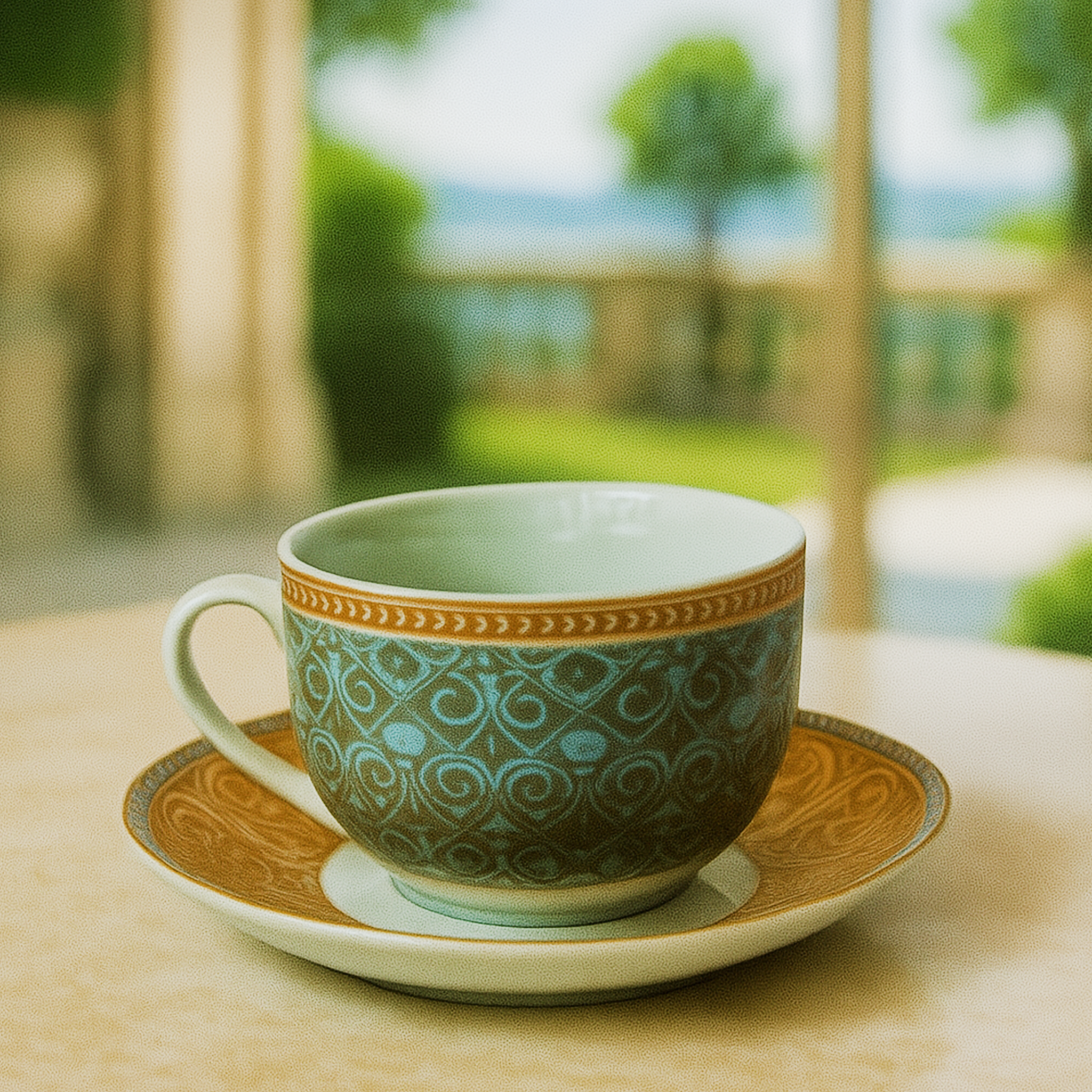 6 Tasses Et 6 Sous-Tasses À Café Au Lait