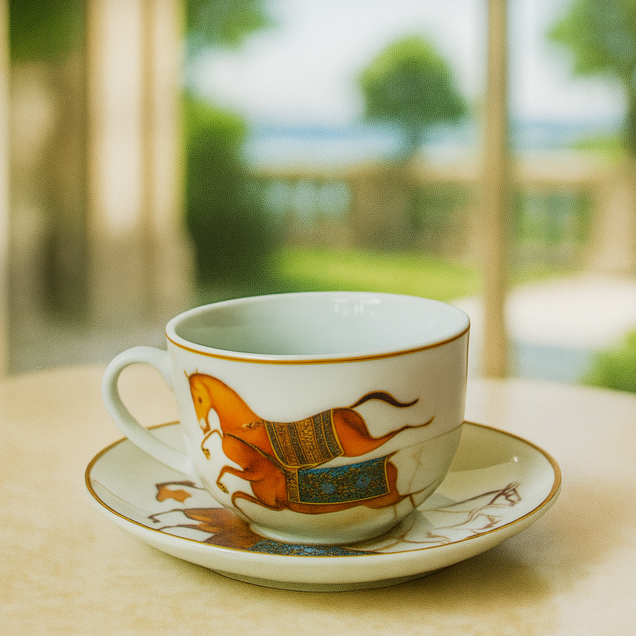 6 Tasses Et 6 Sous-Tasses À Café Au Lait