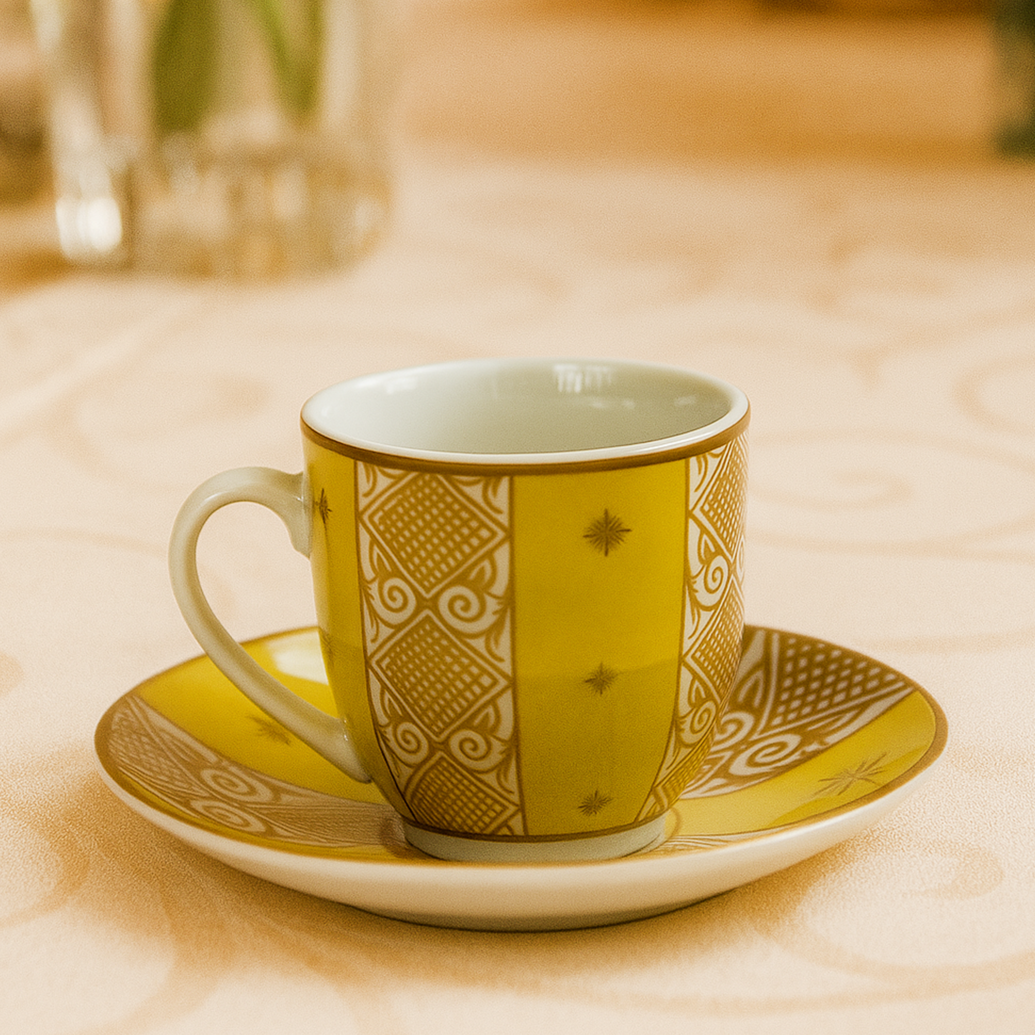 6 Tasses Et 6 Sous-Tasses À Café Noir - BAVARIA