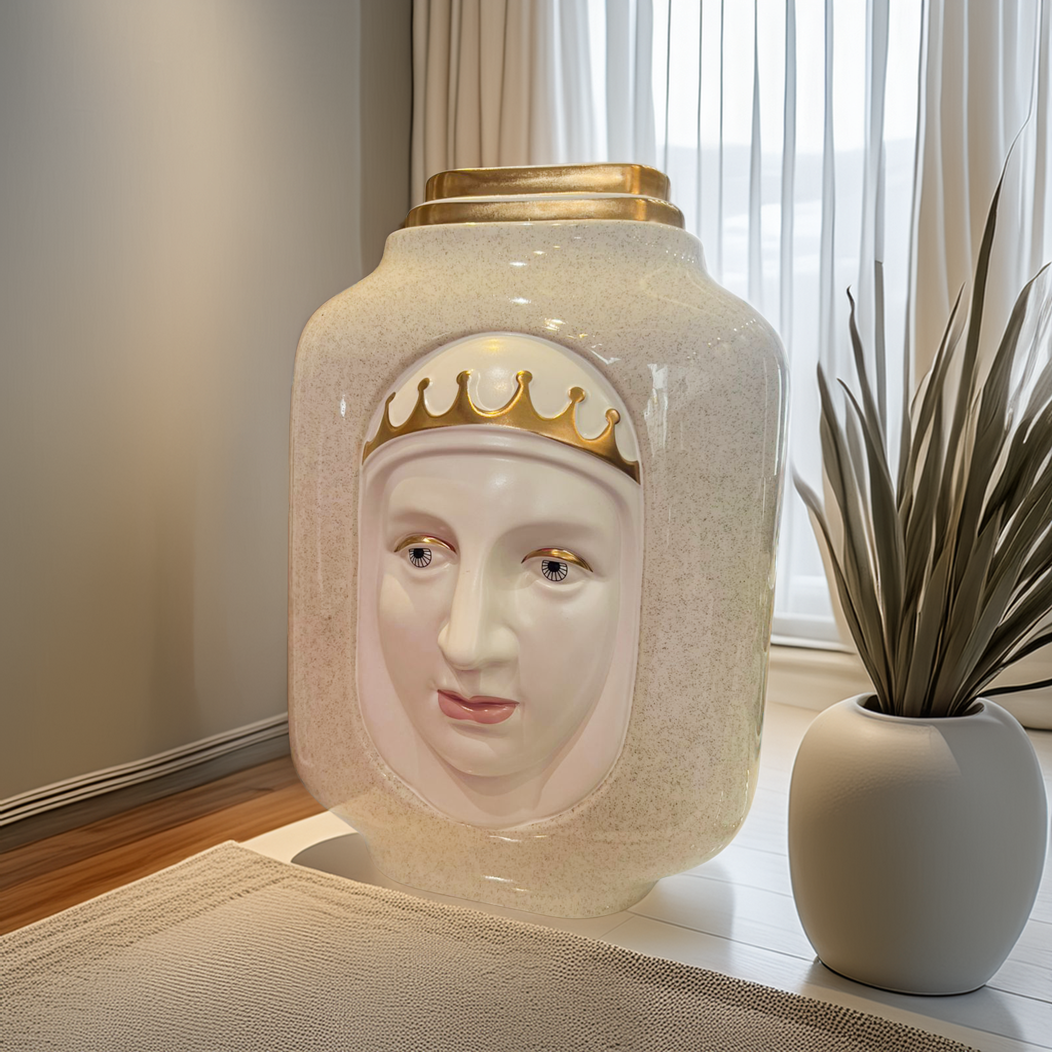 Vase Face Statue