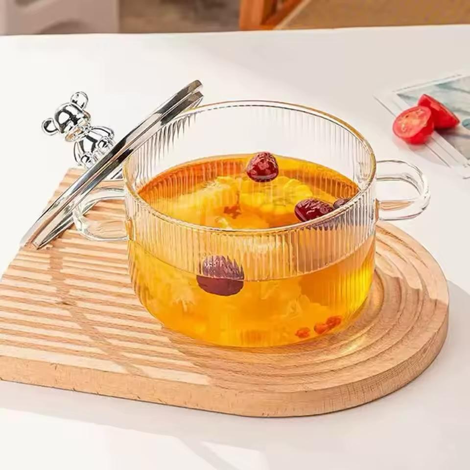 Casserole En Verre Avec Couvercle – 1500Ml