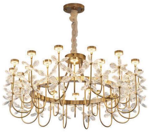 Lustre Floral Design – Diamètre 80 Cm