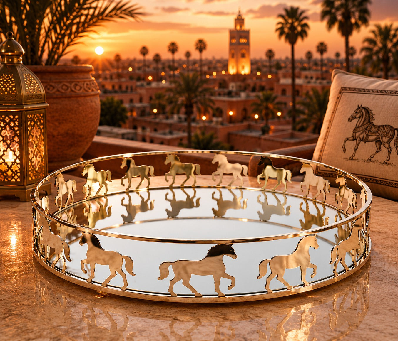 Plateau rond - ROYAL HORSE