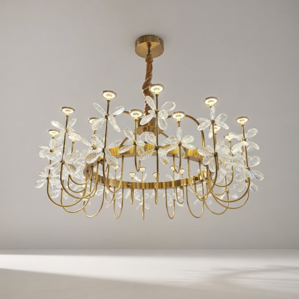 Lustre Floral Design – Diamètre 80 Cm